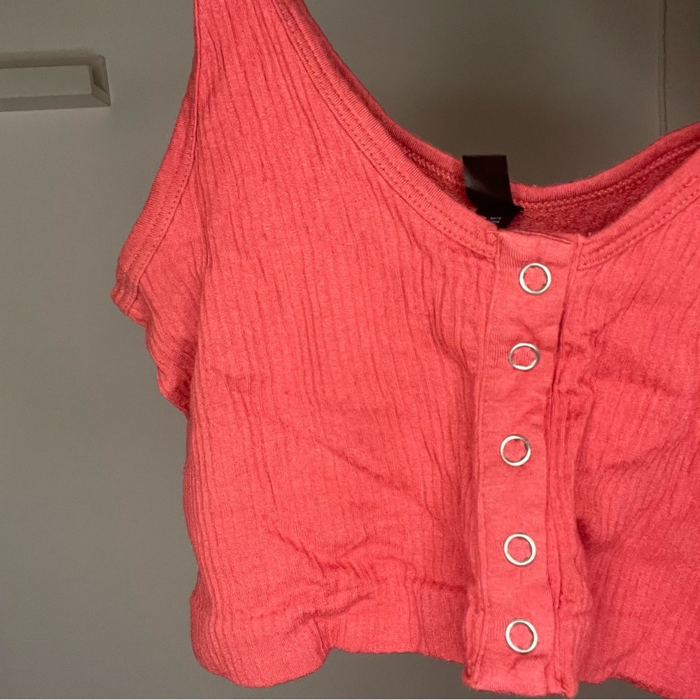 Urban outfitters intimates seamless pink crop top
